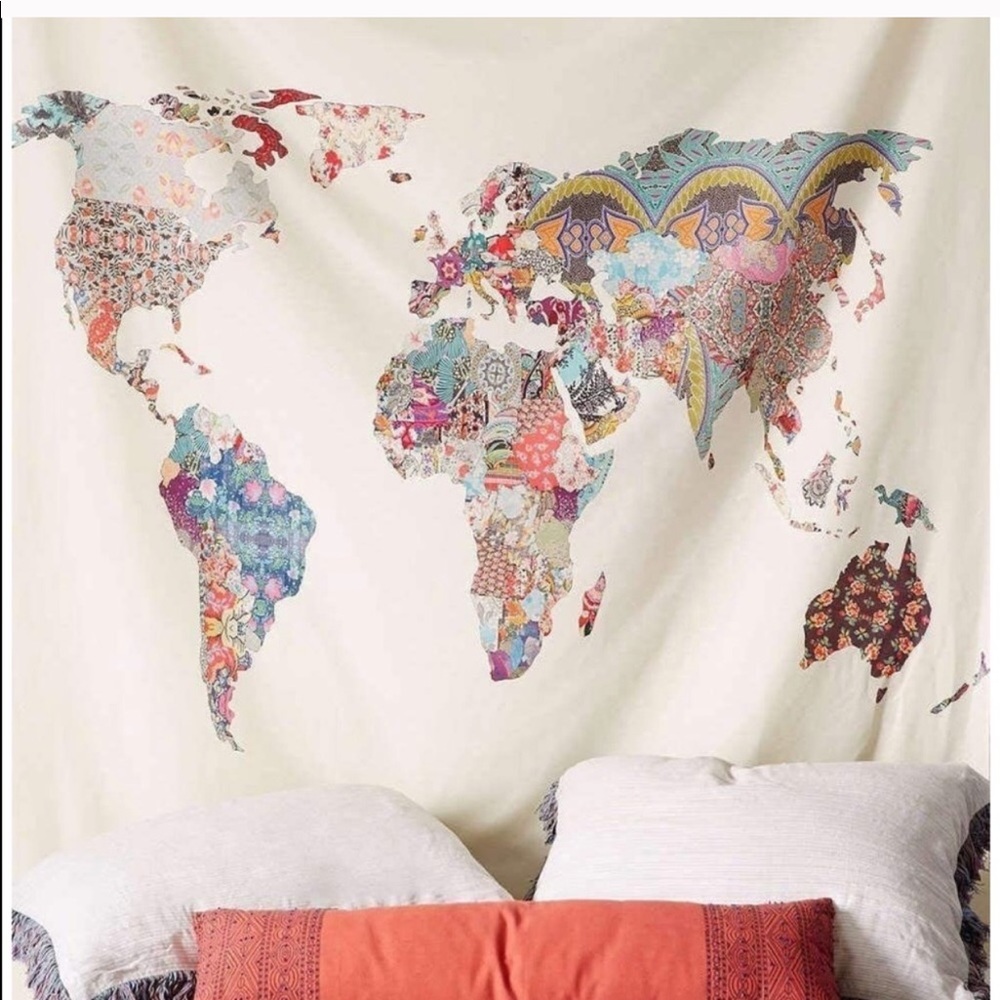 Wall Map Tapestry / Poster / Canvas